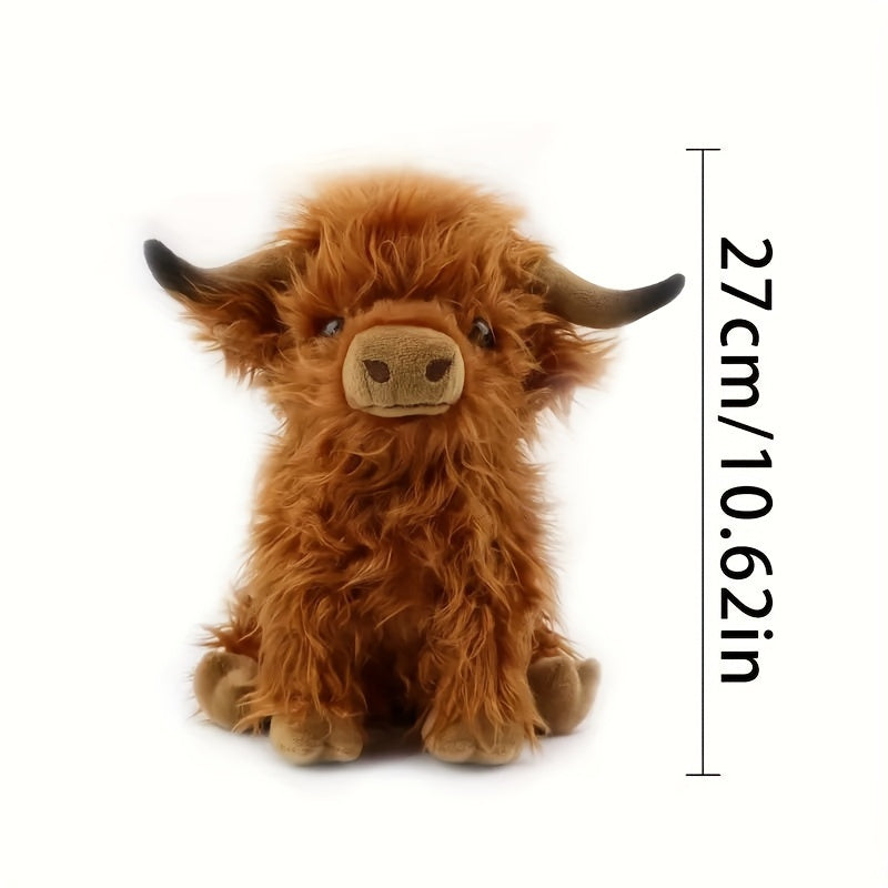 Highland Cow Plush Toy – Soft, Fluffy & Full of Charm-Toyfetti