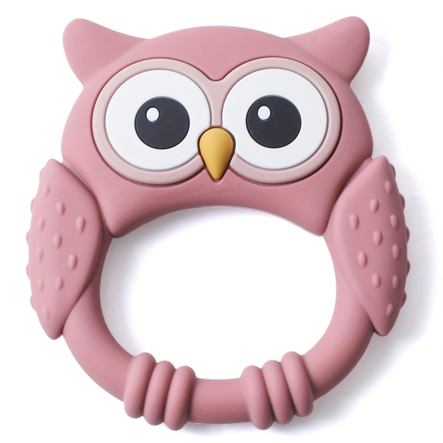 Owl Buddy Silicone Teether – Soothing Chew Toy for Babies-Toyfetti