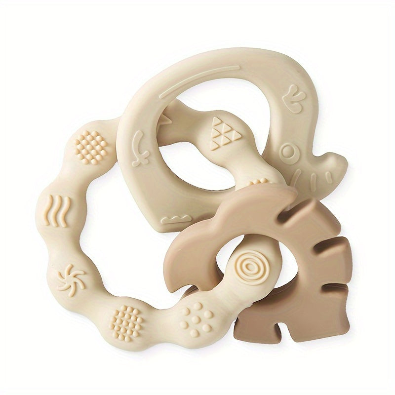 Soft Silicone Baby Teether Set – BPA-Free Chew Toys for Soothing Gums-Toyfetti
