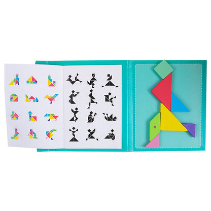 3D Puzzle Tangram Game™ – Montessori Magnetic Logic Toy for Kids-Toyfetti