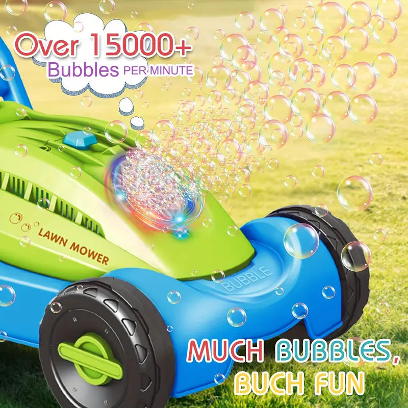 Bubble Lawn Mower Push Toy — 15,000+ Bubbles/Min