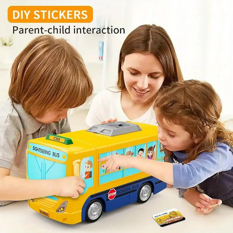 Transformable Push‑and‑Go Bus Toy