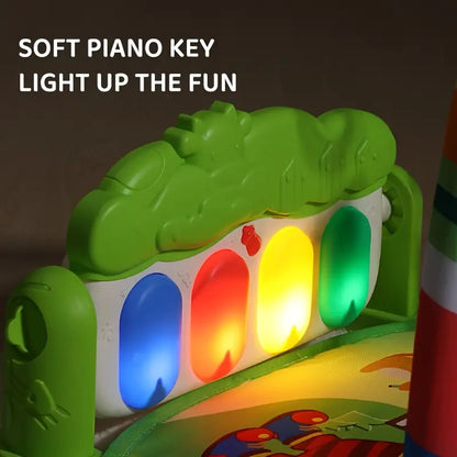 Infant Piano Play Gym for Newborns (0–12 Months) – Soft Cotton Mat with Musical Keys