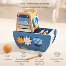 Wooden Pirate Ship Toy – Ocean Adventure Playset