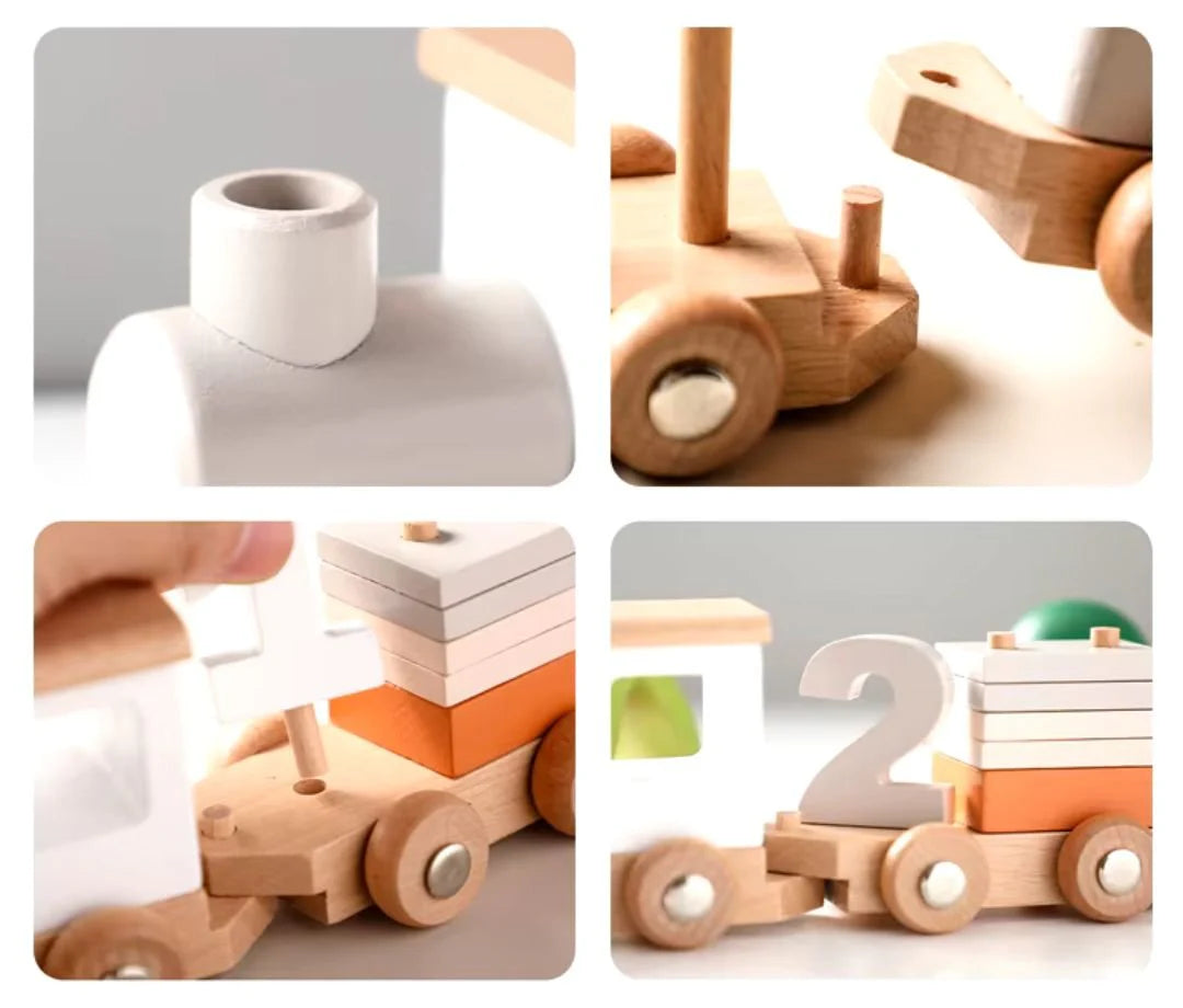 Toddlers Wooden Train Set – All Aboard the Learning Express!