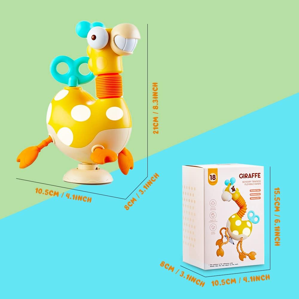 Montessori Silicone Sensory Giraffe – Motor Skills & Tactile Toy for Babies & Toddlers