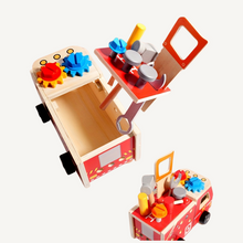 Wooden Firetruck Tool Set – STEM Construction & Pretend Play Toy-Toyfetti