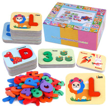 Alphabet & Numbers Wooden Flashcards – Montessori Early Learning Set