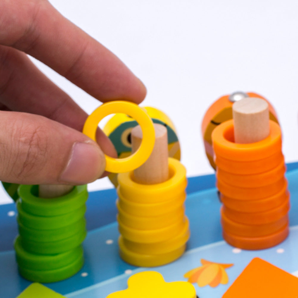 Woody – Montessori Wooden Activity Board for Counting, Letters & Shapes