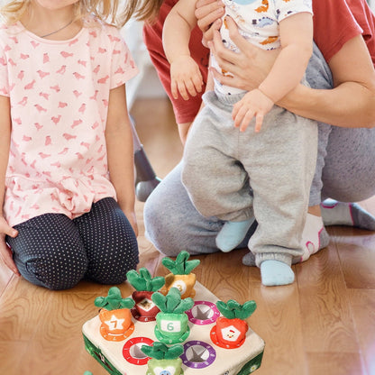 Plush Carrot Matching Game – Soft Sensory Fun for Little Gardeners
