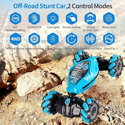 Gesture Sensor Off‑Road Car — 360° Flip, Music, Lights & Double‑Sided Stunt Driving