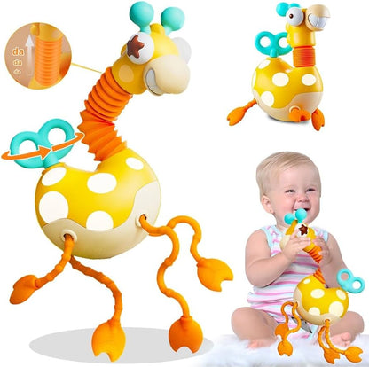 Montessori Silicone Sensory Giraffe – Motor Skills & Tactile Toy for Babies & Toddlers