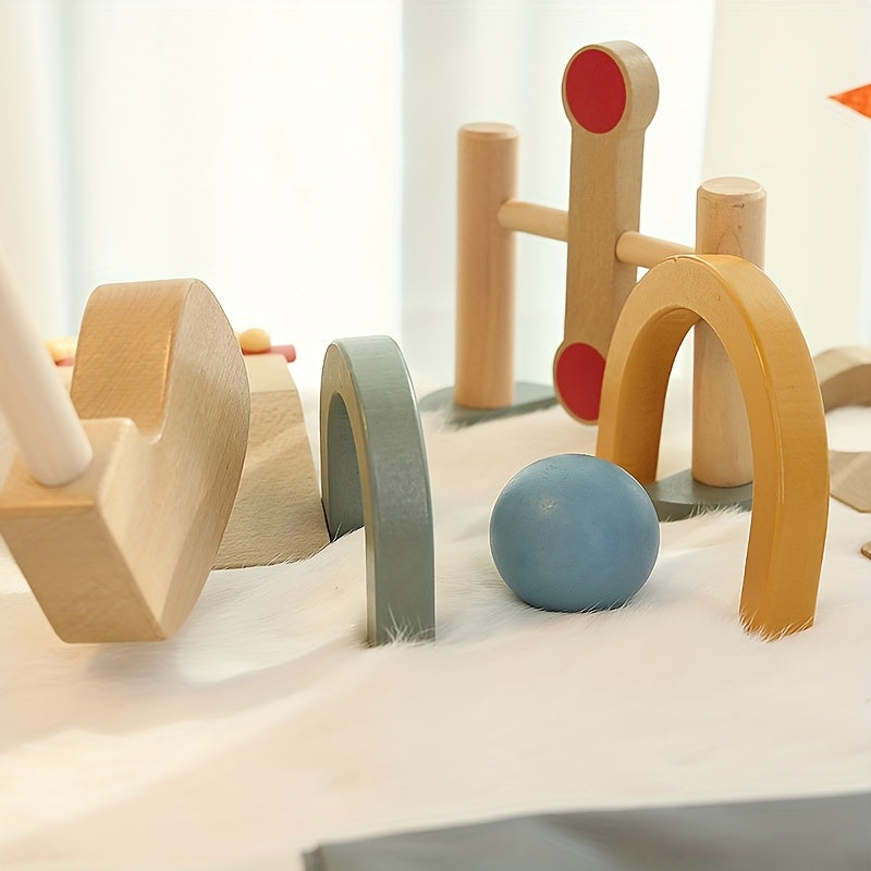 Little Pro Golf Club – 15-Piece Wooden Golf Set for Kids-Toyfetti