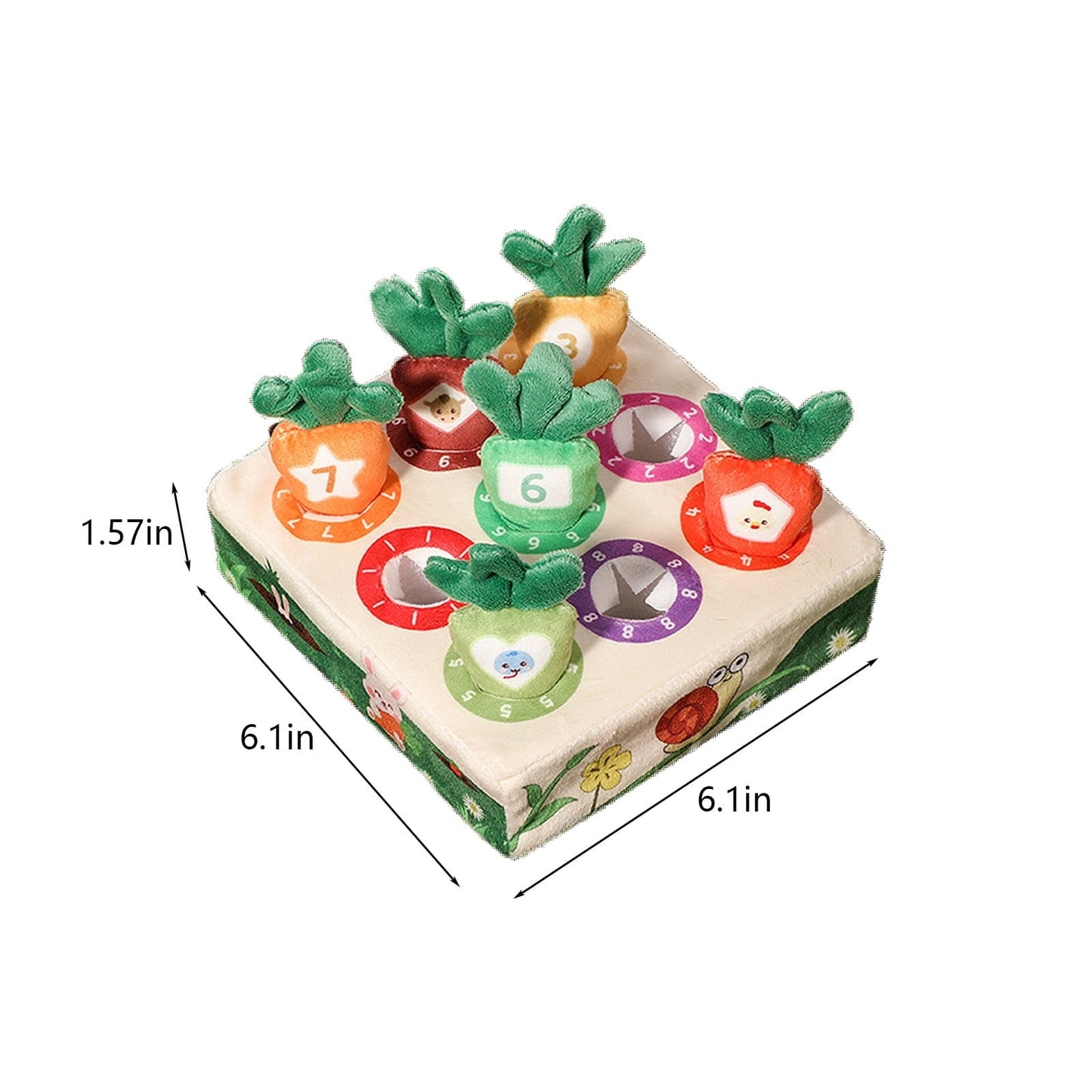 Plush Carrot Matching Game – Soft Sensory Fun for Little Gardeners