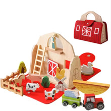 Toddlers Wooden Travel Farm – A Portable Barnyard of Imaginative Play!