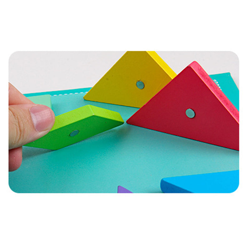 3D Puzzle Tangram Game™ – Montessori Magnetic Logic Toy for Kids-Toyfetti