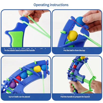 Blue Bow & Arrow Shooting Game Set – 12-Piece Target Practice
