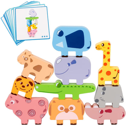Animal Stacking™ - Verbetert het herkenningsvermogen - Stapelspel-Toyfetti