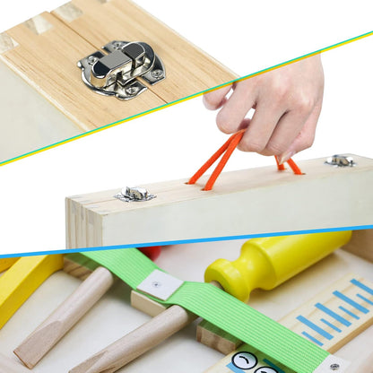 Toddlers Wooden Toolbox – Build Skills, Confidence & Joy Together!