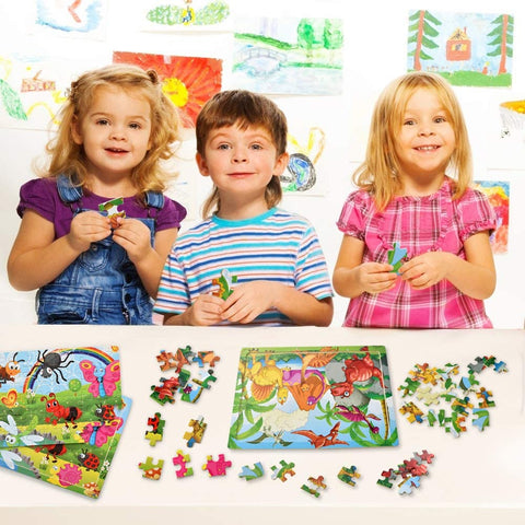Toddler Jigsaw Puzzles 6 PACK – Explore, Learn & Play with Every Piece!