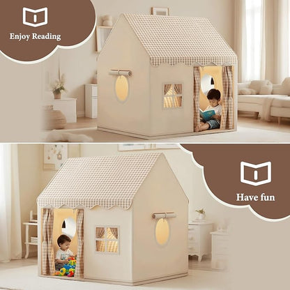 Cozy Cottage Playhouse Tent – Indoor Kids’ Pretend Play Castle