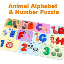 Alphabet & Numbers Wooden Flashcards – Montessori Early Learning Set
