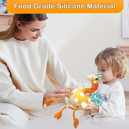 Montessori Silicone Sensory Giraffe – Motor Skills & Tactile Toy for Babies & Toddlers
