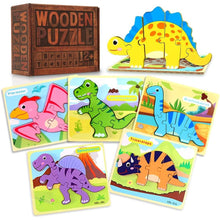 Animals and Dinosaurs Puzzles 2x 6 PACK – Double the Fun, Double the Learning!
