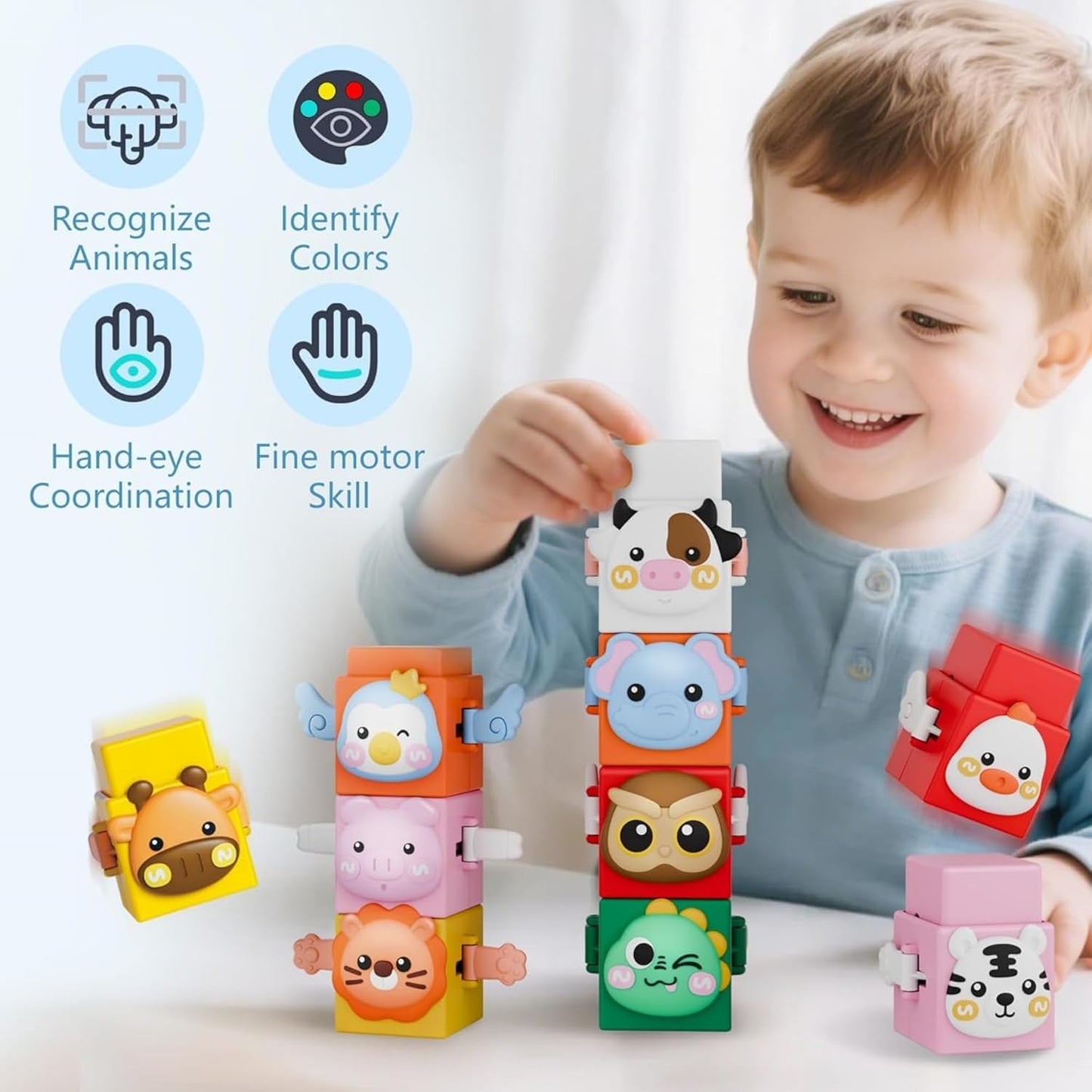 StackAnimals – Colorful Animal Stacking Blocks for Little Learners