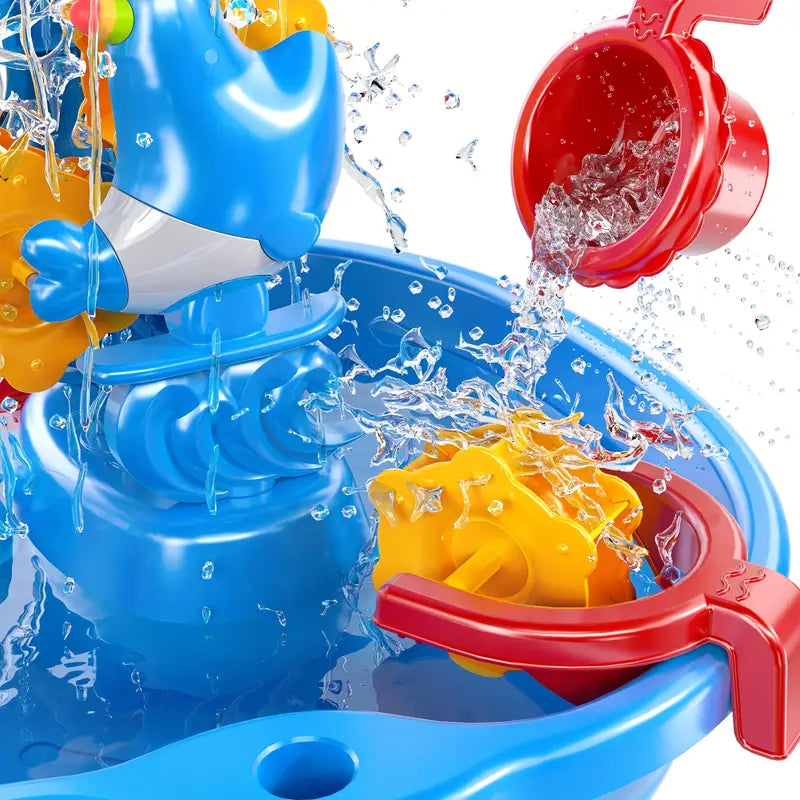 Water Table - Outdoor Water Table with Pump & Faucet – Summer Splash Play Set