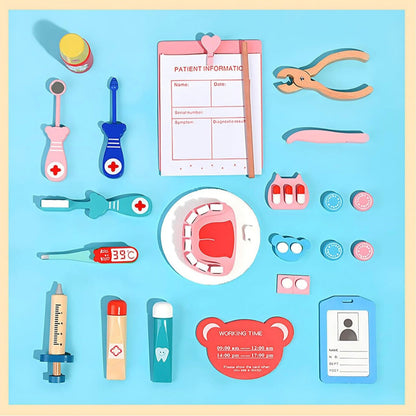 Toddlers Wooden Doctor Set – Heal, Learn & Play with Care! 🩺