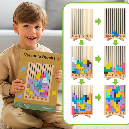 Toddlers Wooden Tetris – Creative Puzzle Play for Curious Minds!