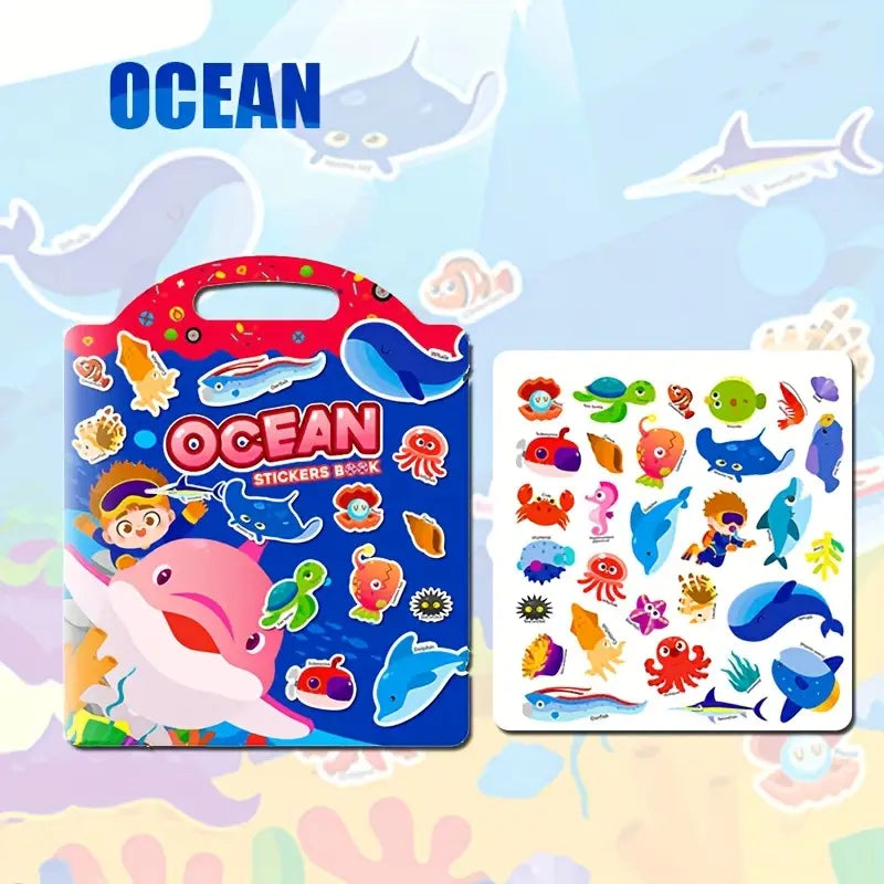Waterproof Reusable Sticker Book — Travel-Friendly Quiet Time