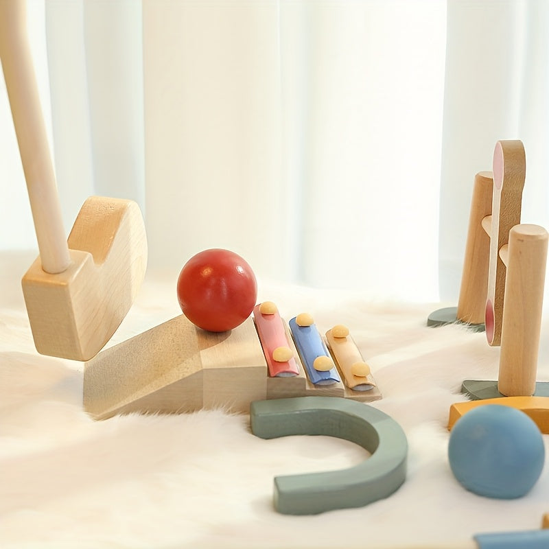 Little Pro Golf Club – 15-Piece Wooden Golf Set for Kids-Toyfetti