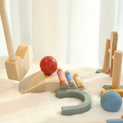 Little Pro Golf Club – 15-Piece Wooden Golf Set for Kids-Toyfetti