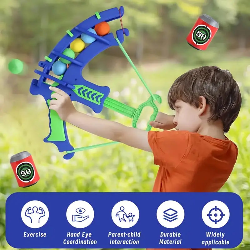 Blue Bow & Arrow Shooting Game Set – 12-Piece Target Practice