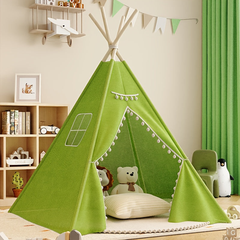 Teepee Tent XL – Indoor/Outdoor Cotton Playhouse Playhouse for Kids