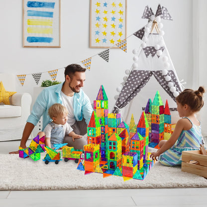 Montessori Magnetic Building Blocks – 60-Piece Creative STEM Play Set