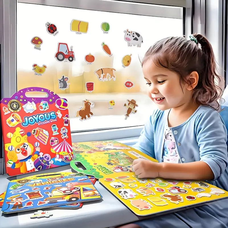 Waterproof Reusable Sticker Book — Travel-Friendly Quiet Time