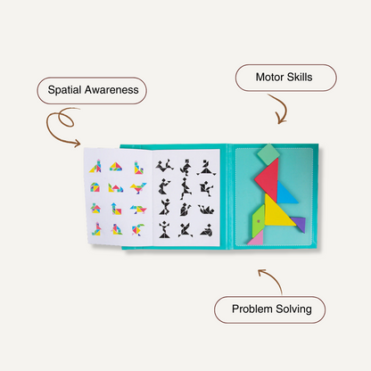 3D Puzzle Tangram Game™ – Montessori Magnetic Logic Toy for Kids