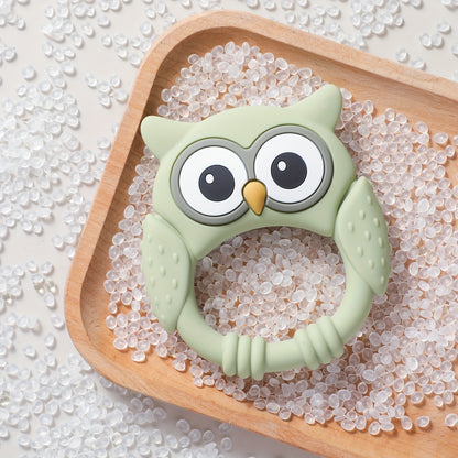 Owl Buddy Silicone Teether – Soothing Chew Toy for Babies-Toyfetti