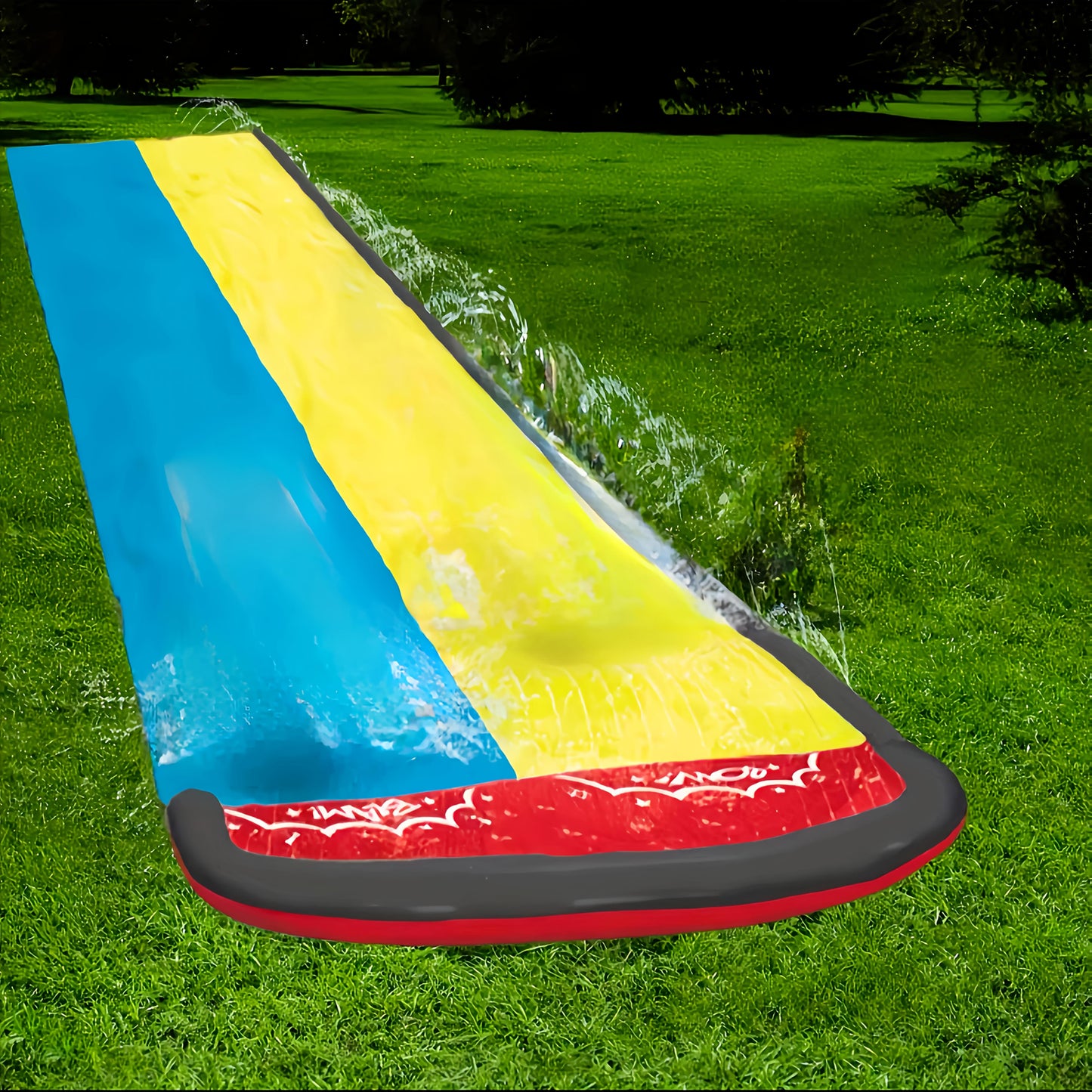 Summer Outdoor Inflatable Water Slide – Lawn & Garden Splash Fun-Toyfetti