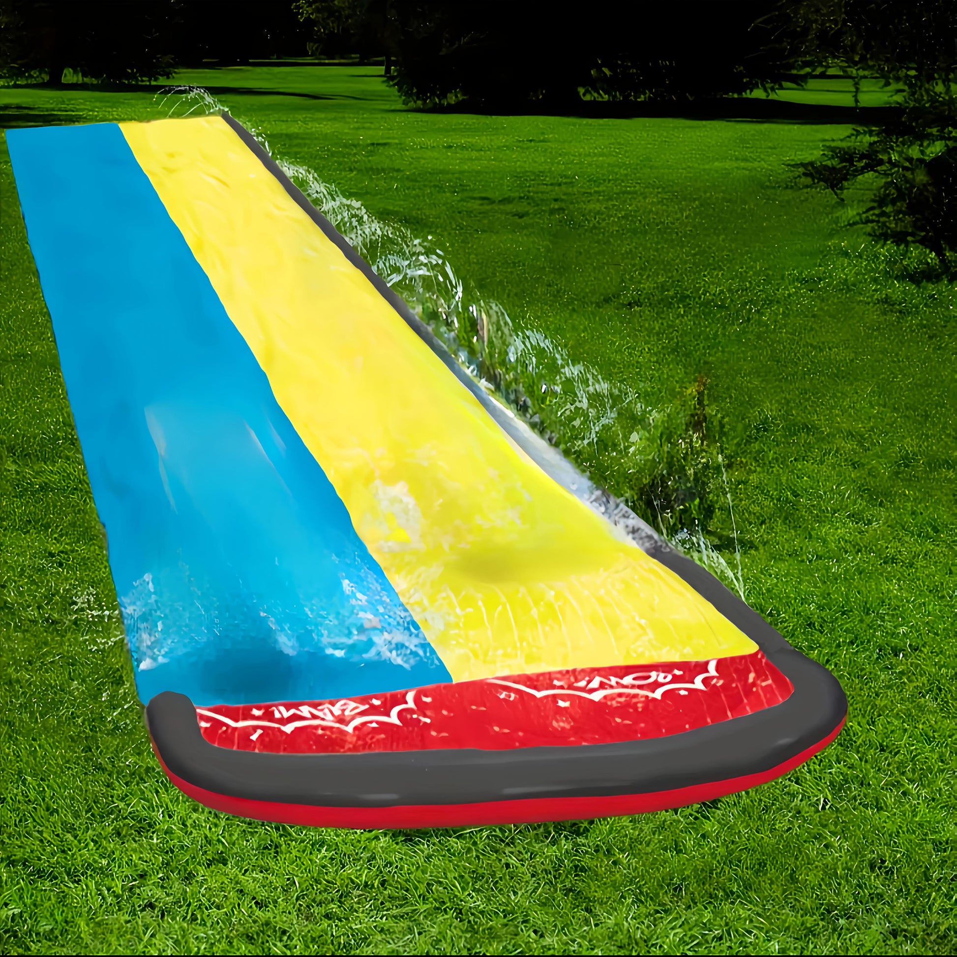 Summer Outdoor Inflatable Water Slide – Lawn & Garden Splash Fun-Toyfetti