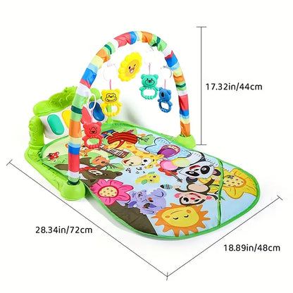 Infant Piano Play Gym for Newborns (0–12 Months) – Soft Cotton Mat with Musical Keys
