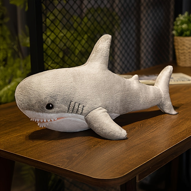 Giant Shark Plush Toy – Snuggly Sea Buddy for Big Imaginations-Toyfetti