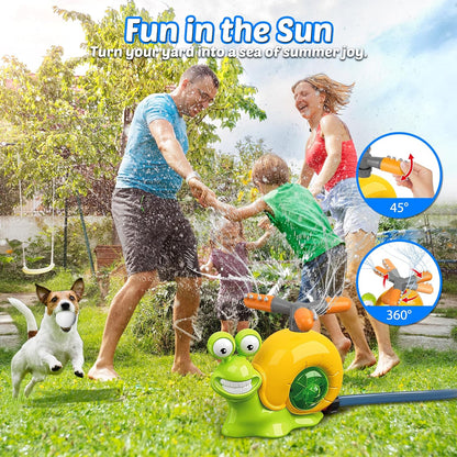 2-in-1 Snail Sprinkler & Water Baseball Toy – Water Fun Game