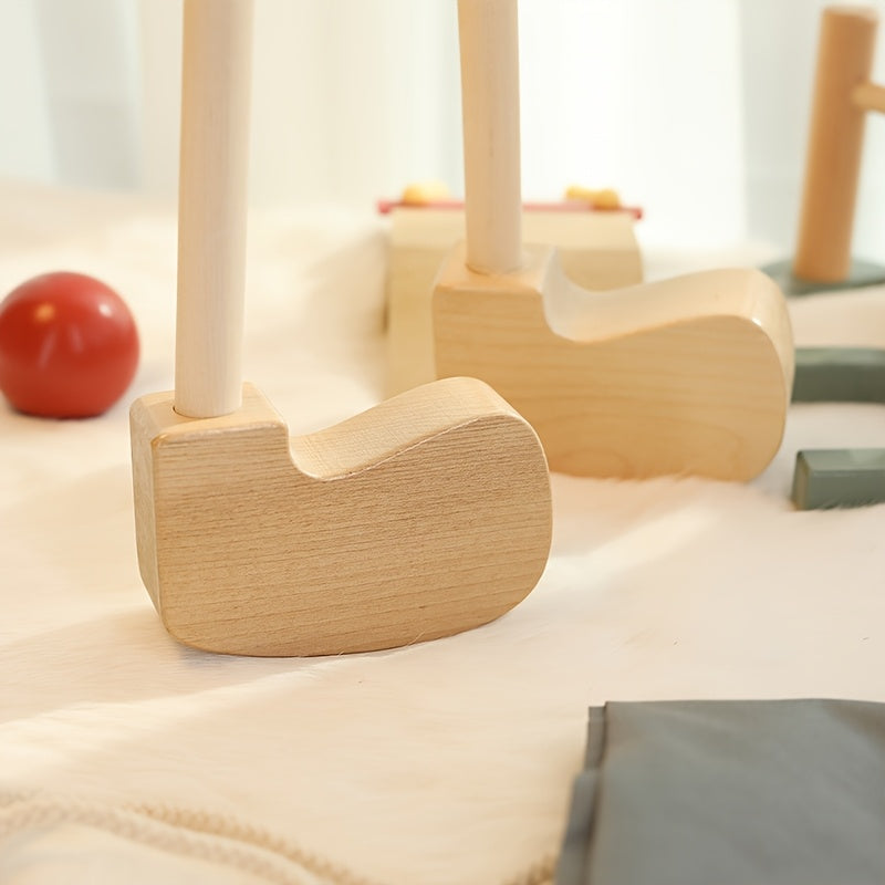 Little Pro Golf Club – 15-Piece Wooden Golf Set for Kids-Toyfetti
