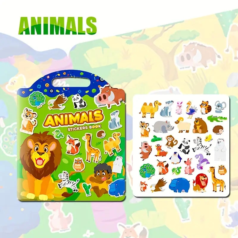 Waterproof Reusable Sticker Book — Travel-Friendly Quiet Time