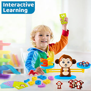 Montessori Monkey Balance Math Game – Count, Play & Learn with Adorable Monkeys!
