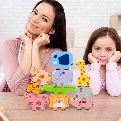 Animal Stacking™ - Verbetert het herkenningsvermogen - Stapelspel-Toyfetti